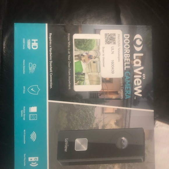 Wifi 1080P Video Doorbell Camera w On-Board Storage/Pre-Installed 16GB Micro SD - Picture 2 of 3